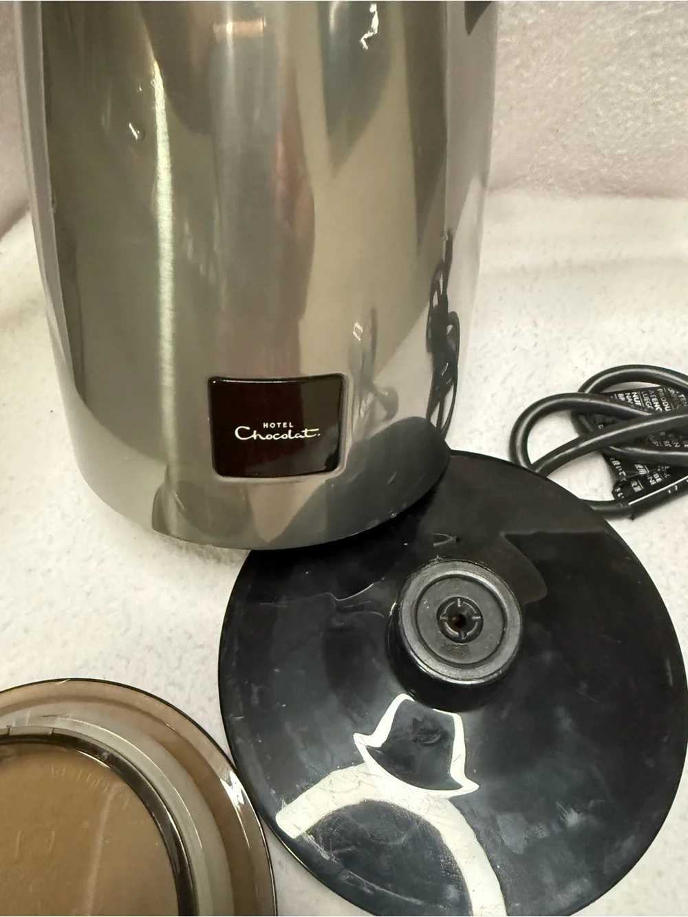 Hotel Chocolat Velvetiser Chocolate Drink Maker Frother/ Grey/ Electric